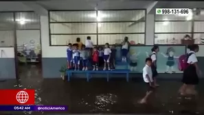 Lluvia afectó colegios y hospitales. América Noticias