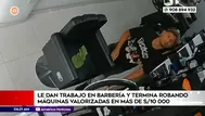 Trabajador de barbería robó máquinas valorizadas en S/ 10 mil