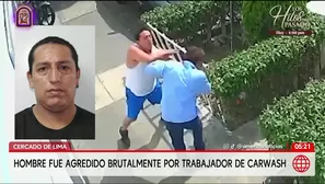 Trabajador de carwash agrede salvajemente a hombre en el Cercado de Lima. Foto y video: América Noticias