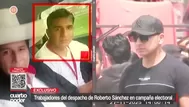 Trabajadores del despacho de Roberto Sánchez en campaña electoral