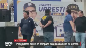 La alcaldesa de Comas, Mónica Acuña, es cuestionada por usar a trabajadores municipales en horario laboral para beneficio personal y de su campaña con Podemos Perú. Video: Cuarto Poder