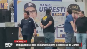La alcaldesa de Comas, Mónica Acuña, es cuestionada por usar a trabajadores municipales en horario laboral para beneficio personal y de su campaña con Podemos Perú. Video: Cuarto Poder