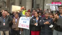 La crisis en el Hospital Loayza continúa y los trabajadores advierten que seguirán con sus protestas. / Video: Canal N