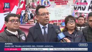 Huelga nacional del Poder Judicial este 27 de agosto