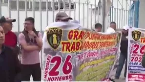 Trabajadores rechazan iniciativa del gobierno para reorganizar el INPE. Video: Canal N