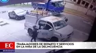 Trabajadores de reparto y servicios en la mira de la delincuencia