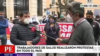 Protestas del sector salud. Foto: AN