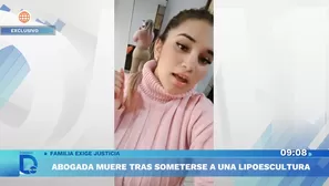 Abogada murió tras cirugía estética en Jesús María. Foto y video: América TV