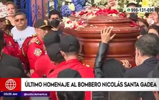 Tragedia en el Jorge Chávez: Bombero Nicolás Santa Gadea fue despedido en medio de sirenas - Noticias de jorge-cuba