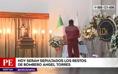 Tragedia en el Jorge Chávez: Este lunes sepultarán los restos del bombero Ángel Torres - Noticias de angeles
