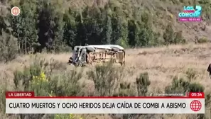 Tragedia en Otuzco: Caída de combi a abismo deja 4 muertos y 8 heridos. Foto y video: América Noticias