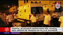 Hospital de Estados Unidos donó piel humana.