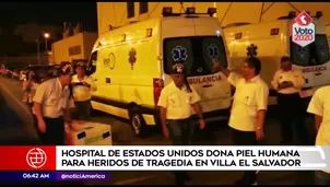 Hospital de Estados Unidos donó piel humana.