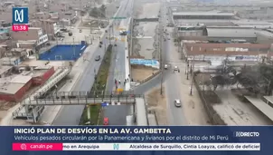 Tramo cerrado por forado en av. Néstor Gambetta hasta 2026/ Canal N