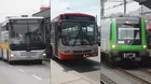 Metropolitano, Metro y Corredores operarán en horario especial este martes por ser feriado