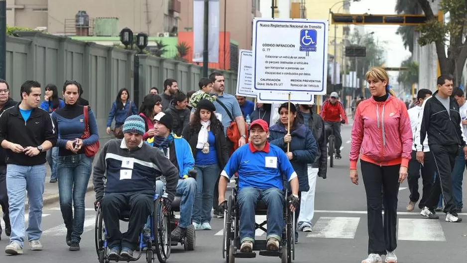 Personas con discapacidad. Foto: Andina