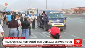Transporte público se normaliza en Lima y Callao tras paro. Foto y video: América TV