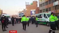 La reactivación del transporte interprovincial en Puno estuvo marcada por la violencia. Foto y video: América Noticias