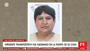 Transportista es asesinado a balazos en San Juan de Lurigancho Foto y video: América TV