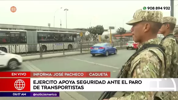 Paro de transportistas. Foto: América Noticias