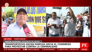 Transportistas anuncian nueva paralización si no hay solución. Foto y video: América TV