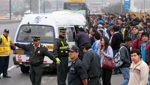 Paro de transportes. Foto: Andina / Video: América Noticias