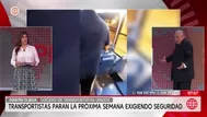 Transportistas anunciarán fecha de marcha hoy al mediodía