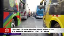 Paro de transportes. América Noticias