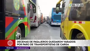 Paro de transportes. América Noticias