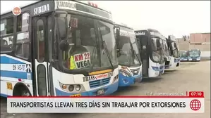 Transportistas de Translima paralizan servicio tras amenazas de extorsionadores y exigen mayor seguridad./ Video: América Noticias