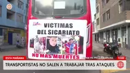 Transportistas no salen a trabajar tras ataques a conductores