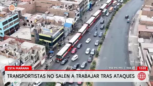 Transportistas no salen a trabajar tras ataques a conductores. Foto: América Noticias