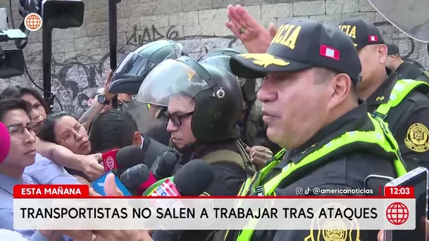 Transportistas no salen a trabajar tras ataques a conductores. Foto: América Noticias