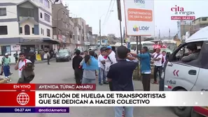 Huelga de colectiveros. América Noticias