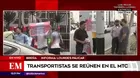 Transportistas se reúnen con el titular del Ministerio de Transportes en sexto día de paro