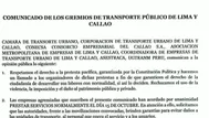Transportistas seguirán operando este 15 de octubre
