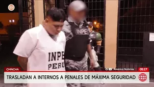 Trasladan a internos del penal de Chincha. Foto y video: América Noticias
