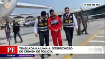 Trasladan a Lima a sospechoso de crimen de policía. Foto y video: Unidad de investigación