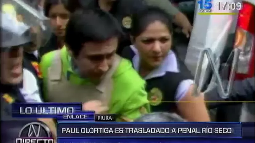 Trasladaron a Paul Olórtiga a penal de Río Seco