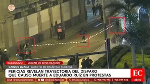 Pericias revelan trayectoria del disparo que causó muerte de Eduardo Ruíz en protestas. Foto y video: Unidad de investigación