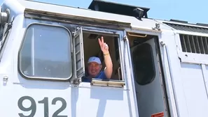 Este sábado llegan al Callao trenes donados por EE. UU. para recorrer once estaciones entre el Callao y Chosica, según la Municipalidad de Lima. Video: Canal N