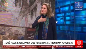 Tren Lima–Chosica requiere permisos y seguridad antes de operar, según Colegio de Arquitectos del Perú. Foto y video: América Noticias