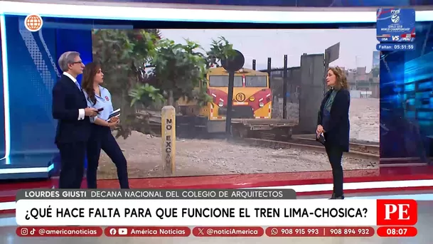 Tren Lima–Chosica requiere permisos y seguridad antes de operar, según Colegio de Arquitectos del Perú. Foto: América Noticias