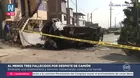 Tres muertos tras accidente de camión en Pasamayito, Collique