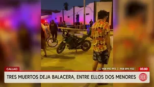 Tres muertos deja balacera en el jirón Atahualpa del Callao. Foto y video: América Noticias