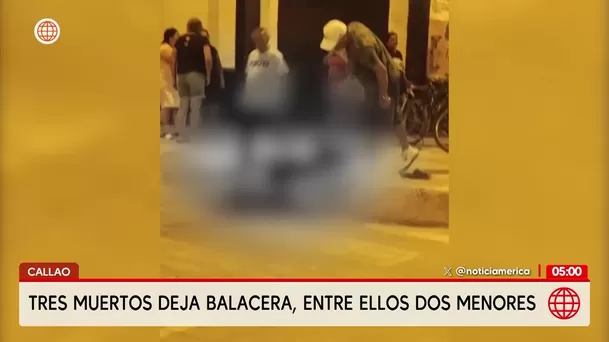Tres muertos deja balacera en el jirón Atahualpa del Callao. Foto: América Noticias