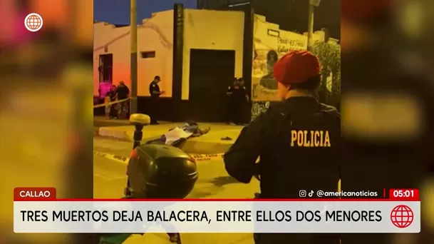 Tres muertos deja balacera en el jirón Atahualpa del Callao. Foto: América Noticias