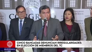 Bancadas rechazan celeridad en elección.