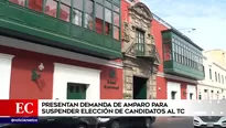 Presentan recurso para suspender elección de miembros del TC.