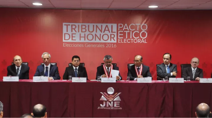 Tribunal de Honor del JNE. Foto: MINJUS Tribunal de Honor del JNE. Foto: MINJUS